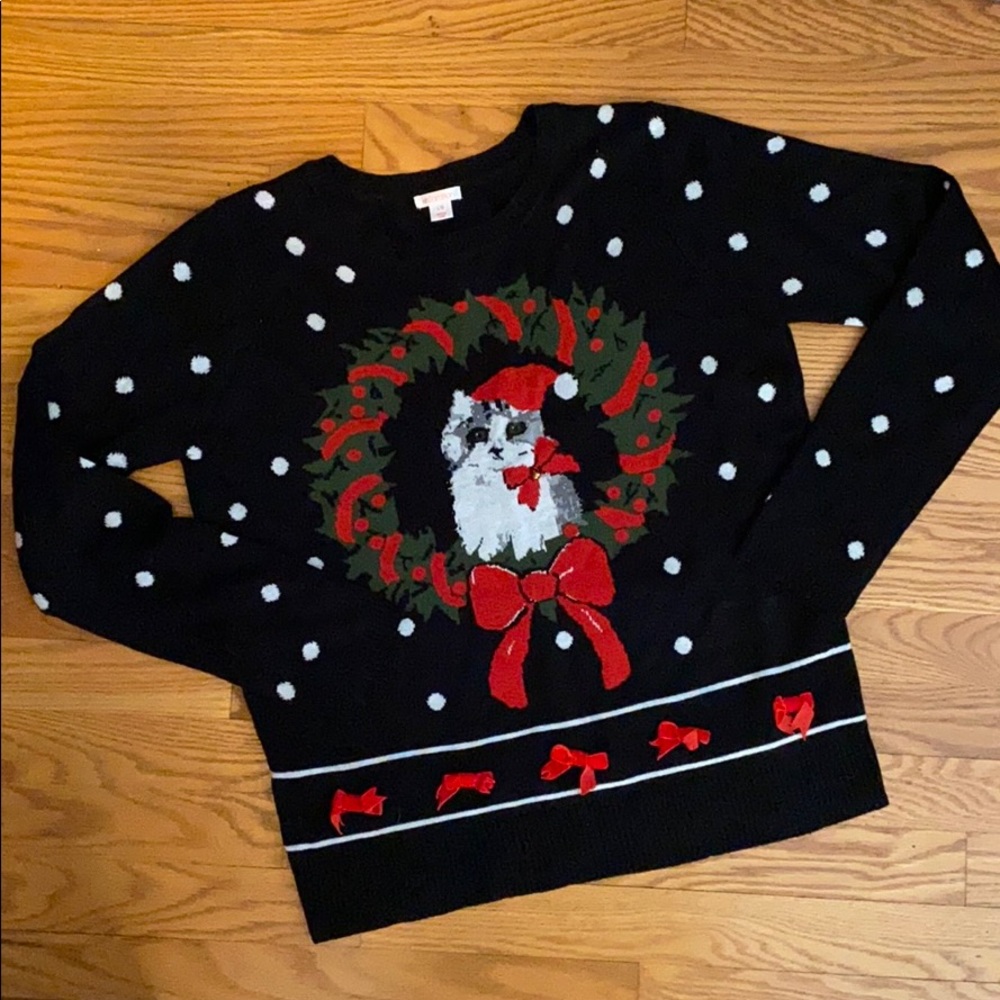 Ugly Christmas Cat Sweater
